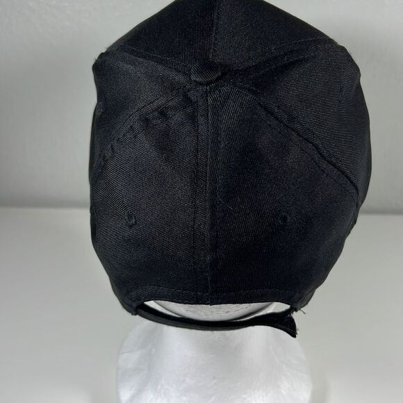 Baseball Cap w/ Hook & Loop Closure. Black. OSFM - Picture 3 of 6
